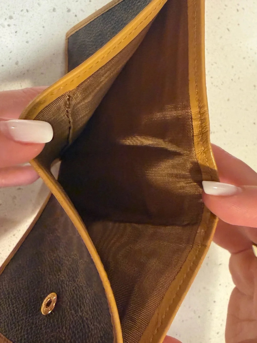 Vintage CÉLINE Macadam Triomphe Kiss-Lock Wallet